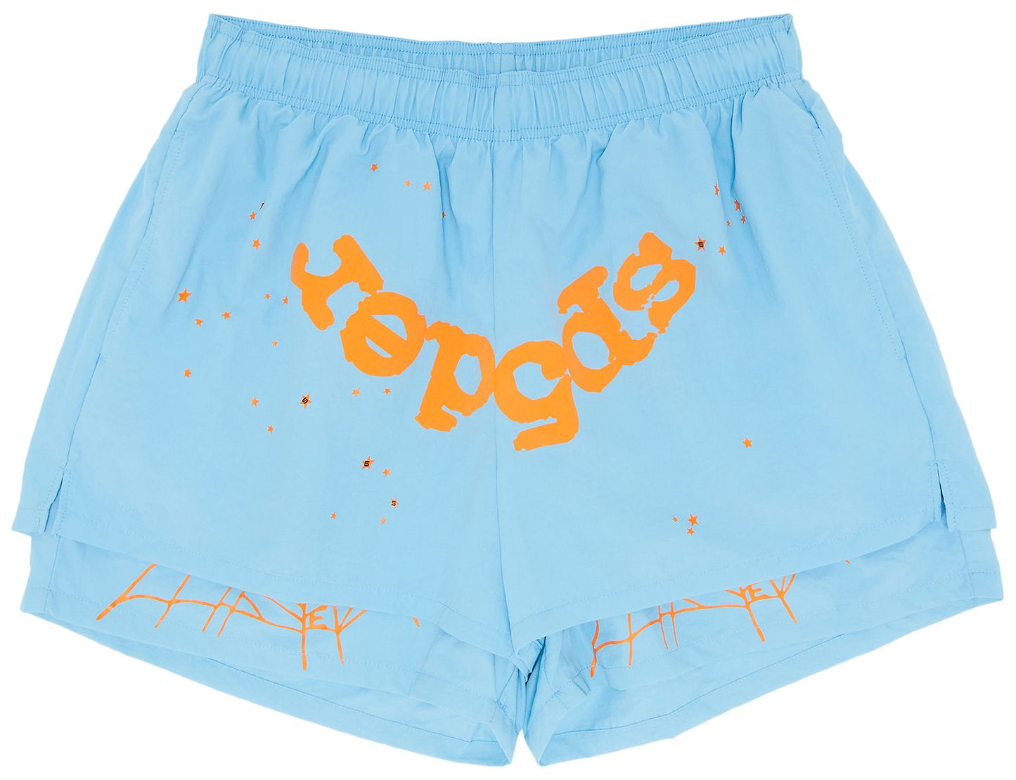 Sp5der OG Web Double Layer Short Light Blue