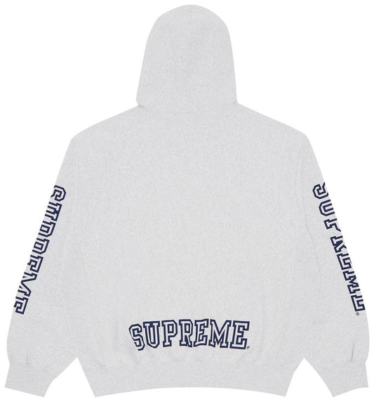 Supreme Collegiate Sleeve Hooded Sweatshirt Ash Grey