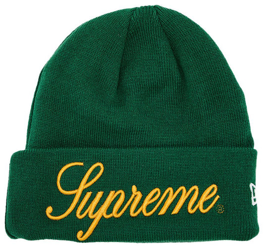 Supreme New Era Script Beanie Pine