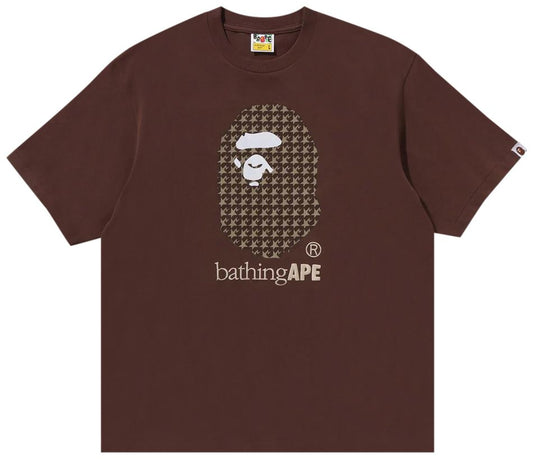 BAPE Brown STA Houndstooth T-shirt