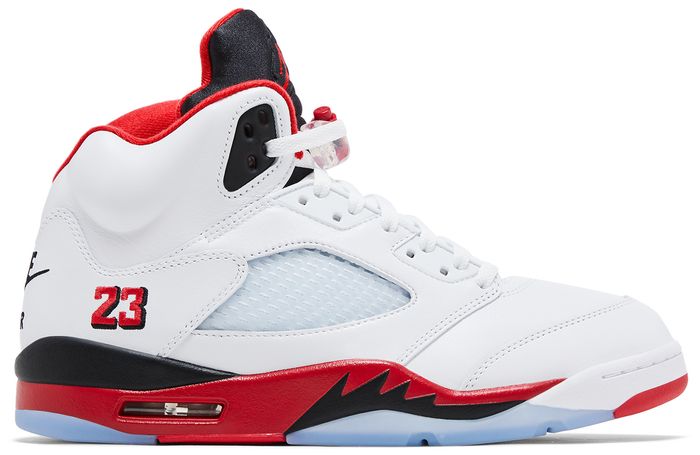 Jordan 5 Retro Fire Red Black Tongue (2025) NO BOX