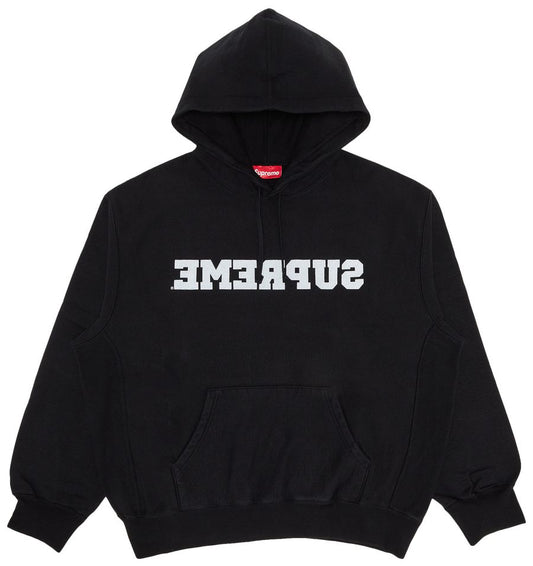 Supreme Reverse Hooded Sweatshirt 'Black'