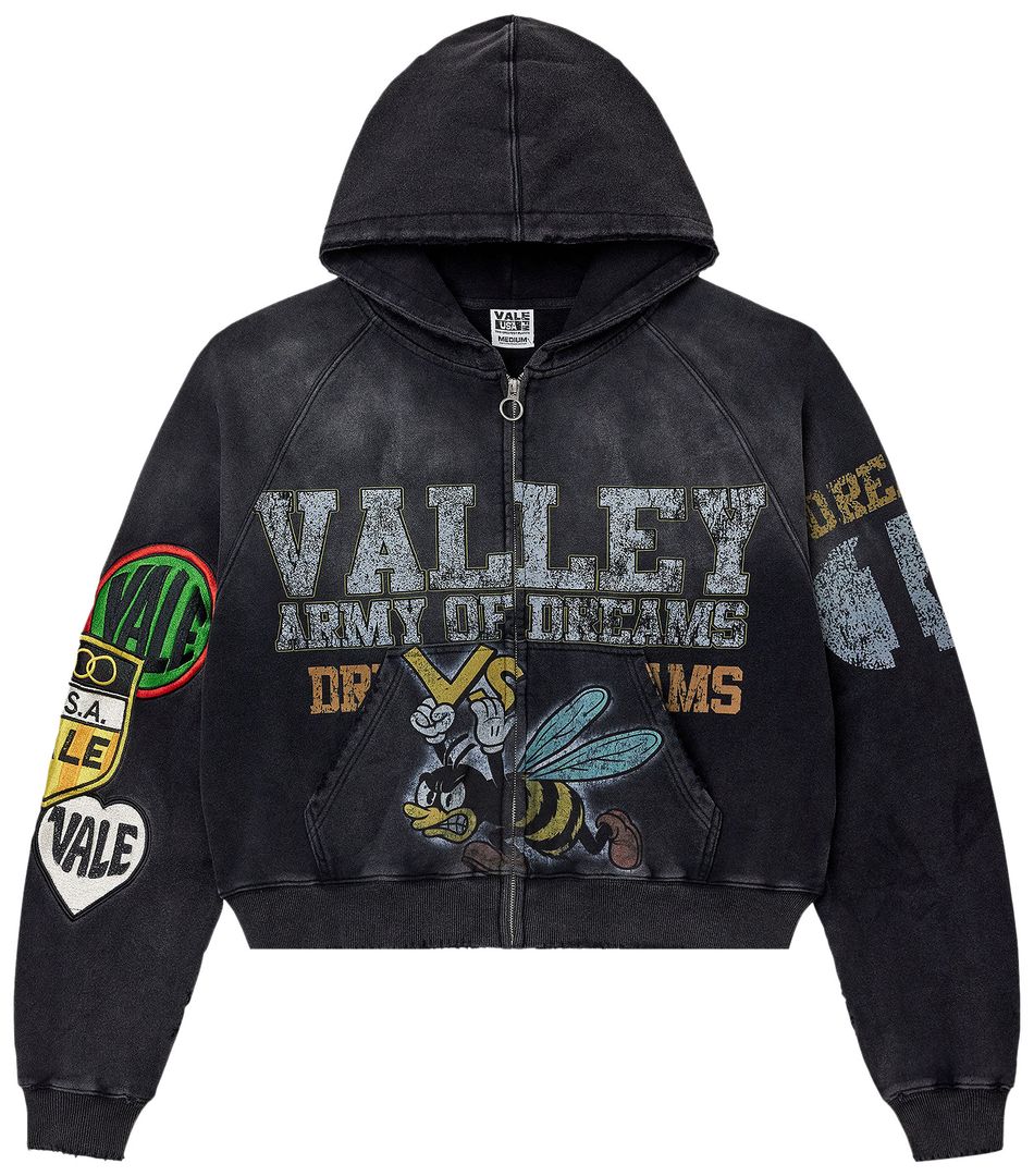 Vale Forever Army Zip Up 'Black'