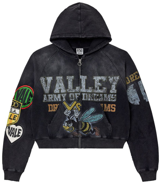 Vale Forever Army Zip Up 'Black'