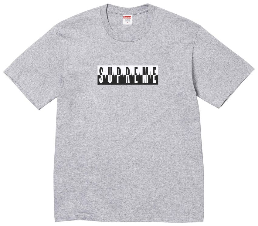 Supreme Split Tee (FW25) Heather Grey