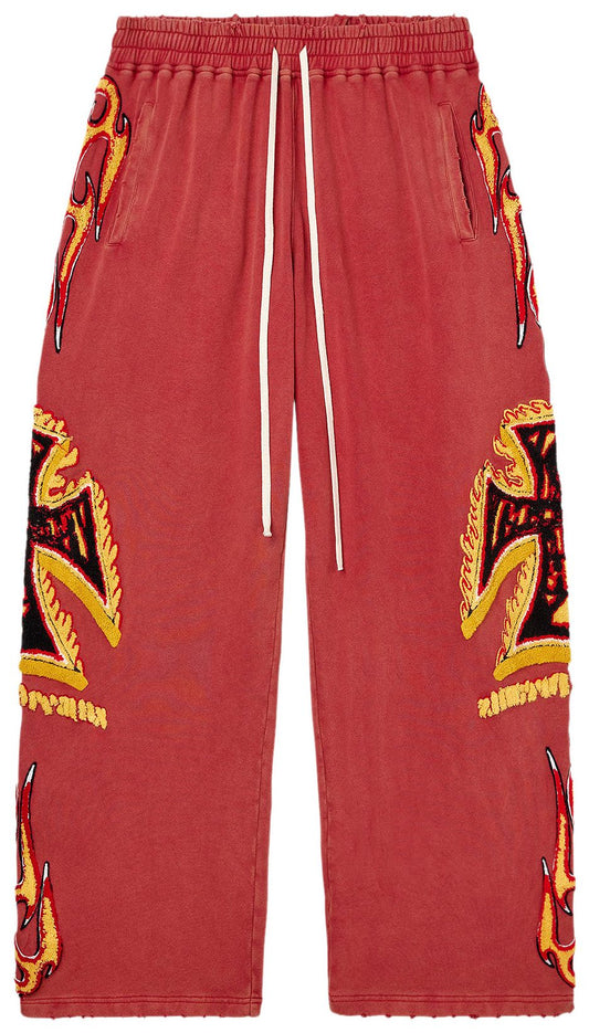 Vale Forever La Flare Sweats 'Red'