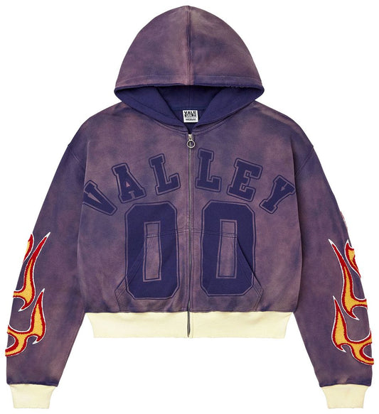 VALE CHIMERA ZIP UP HOODIE PURPLE