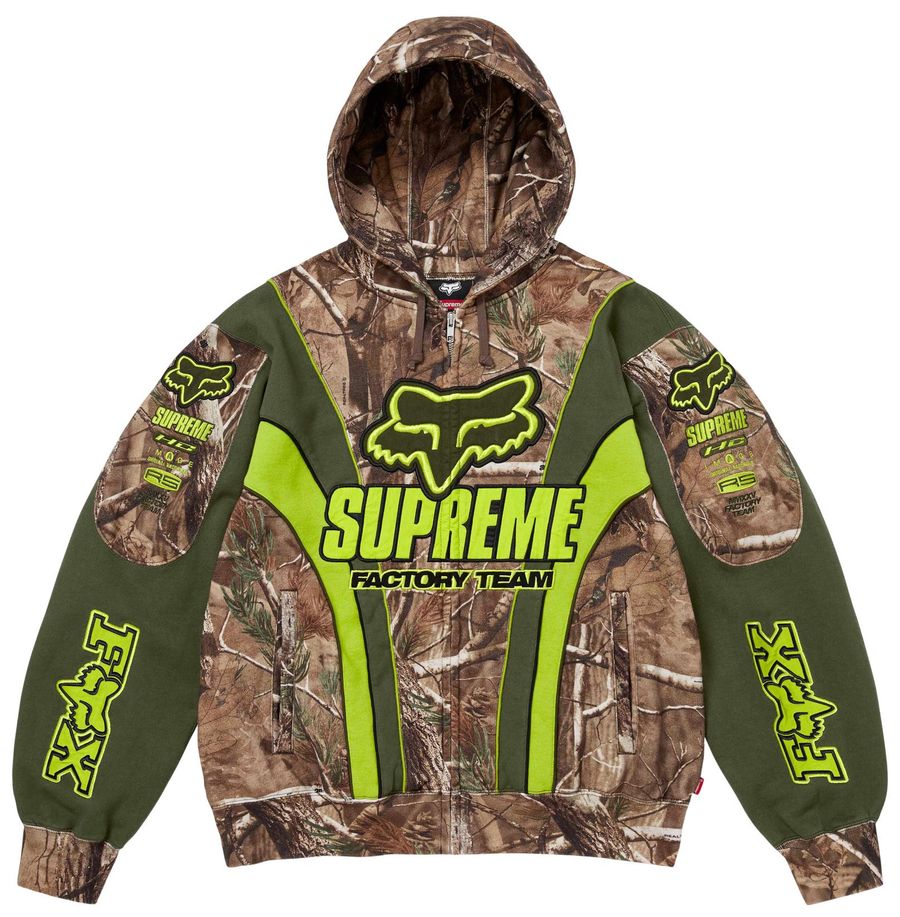 Supreme x Fox Racing Zip Up Hooded Sweatshirt 'Realtree AP Camo'