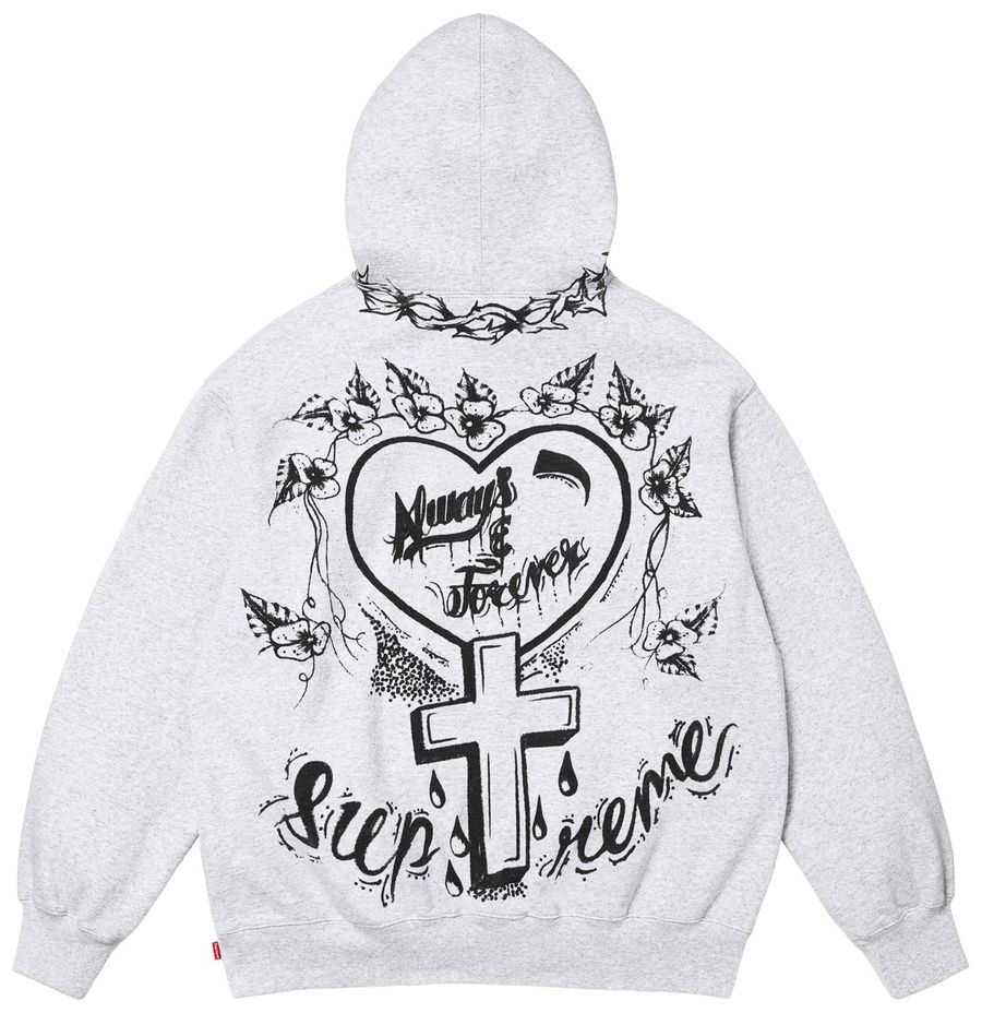 Supreme Forever Hooded Sweatshirt Heather Grey