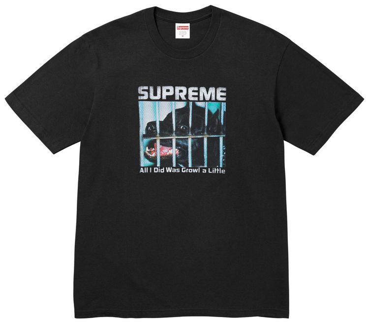 Supreme Growl Tee Black