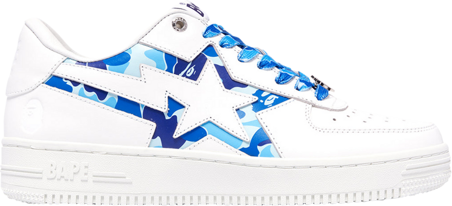 USED A Bathing Ape Bape Sta Icon ABC Camo Blue