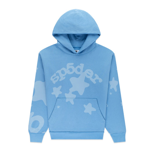 Sp5der BELUGA V2 HOODIE Dusty Blue