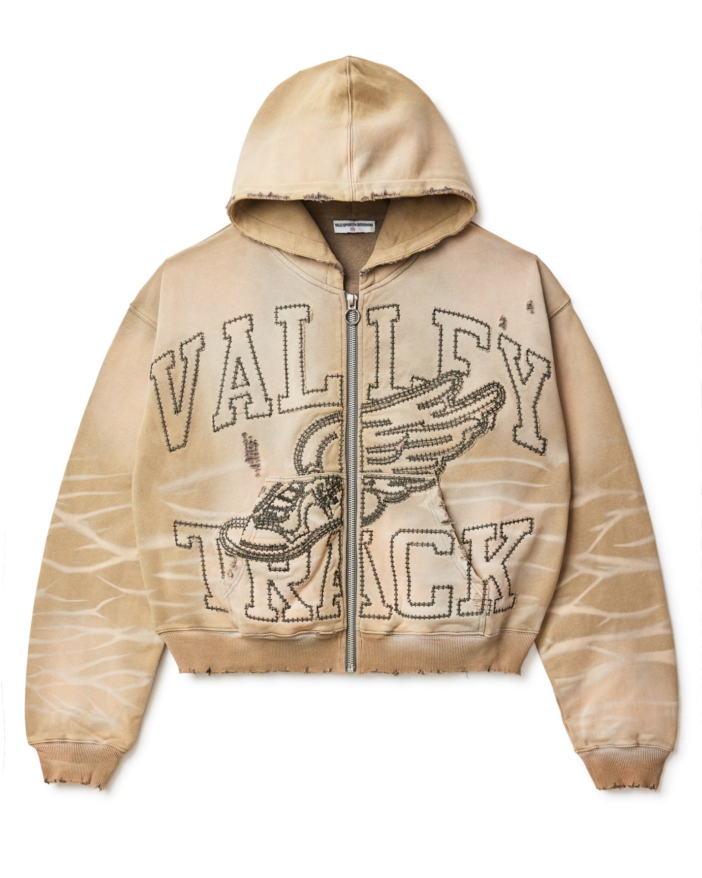 VALE Valley Garden Zip Up Hoodie Sand
