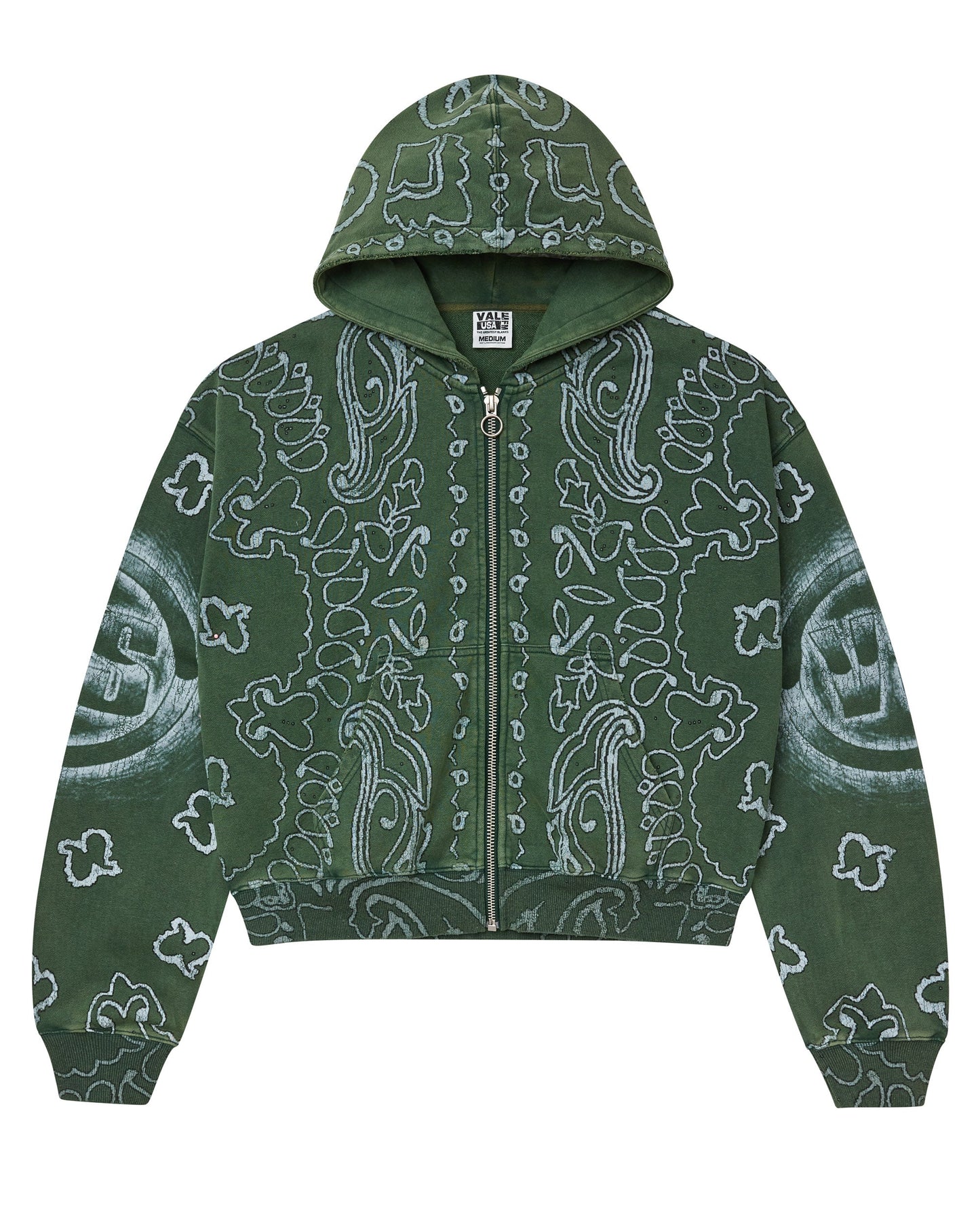 Vale Forever  GREEN FLAG ZIP UP