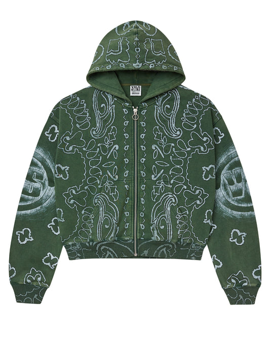 Vale Forever  GREEN FLAG ZIP UP