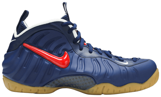 USED Nike Air Foamposite Pro Blue Void University Red (No Box)