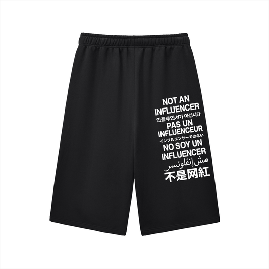 Not An Influencer Worldwide 3QTR Shorts Black