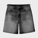 HMDD H-STAR CRYSTAL JORT BLACK