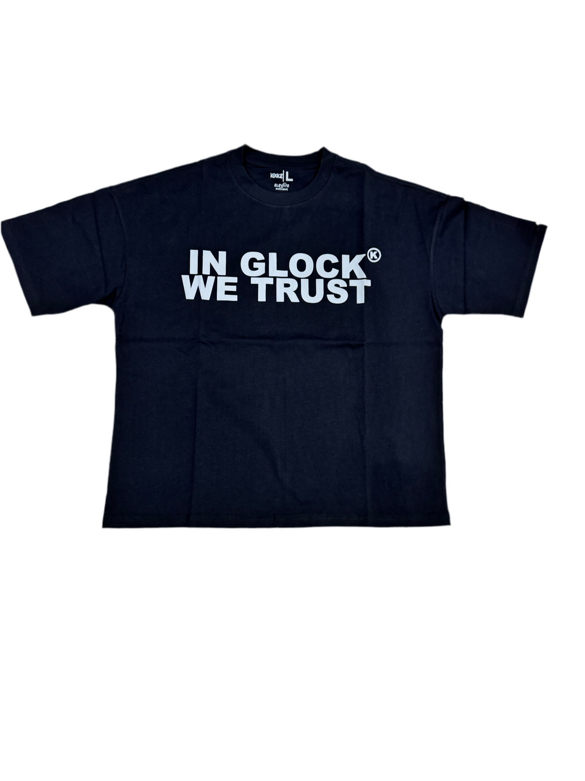 IGWT Tee Grey Letters Black