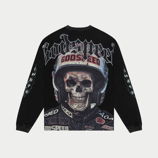 Godspeed Crash Out LS Tee Black Wash