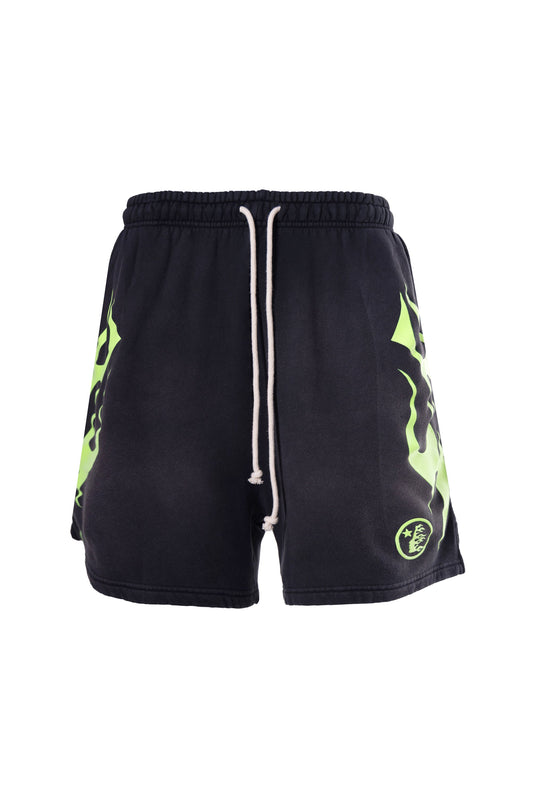 HELLSTAR Flame Shorts Green