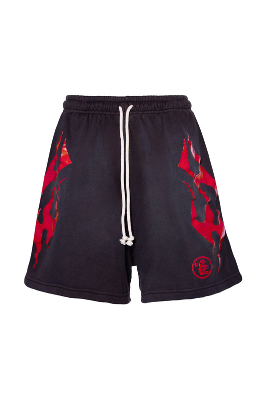 Hellstar Flame Shorts Red