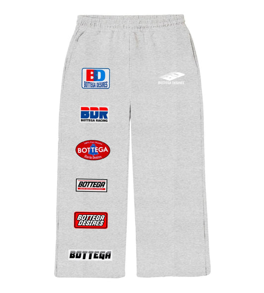 Bottega Desires OG Patches Sweatpants Grey