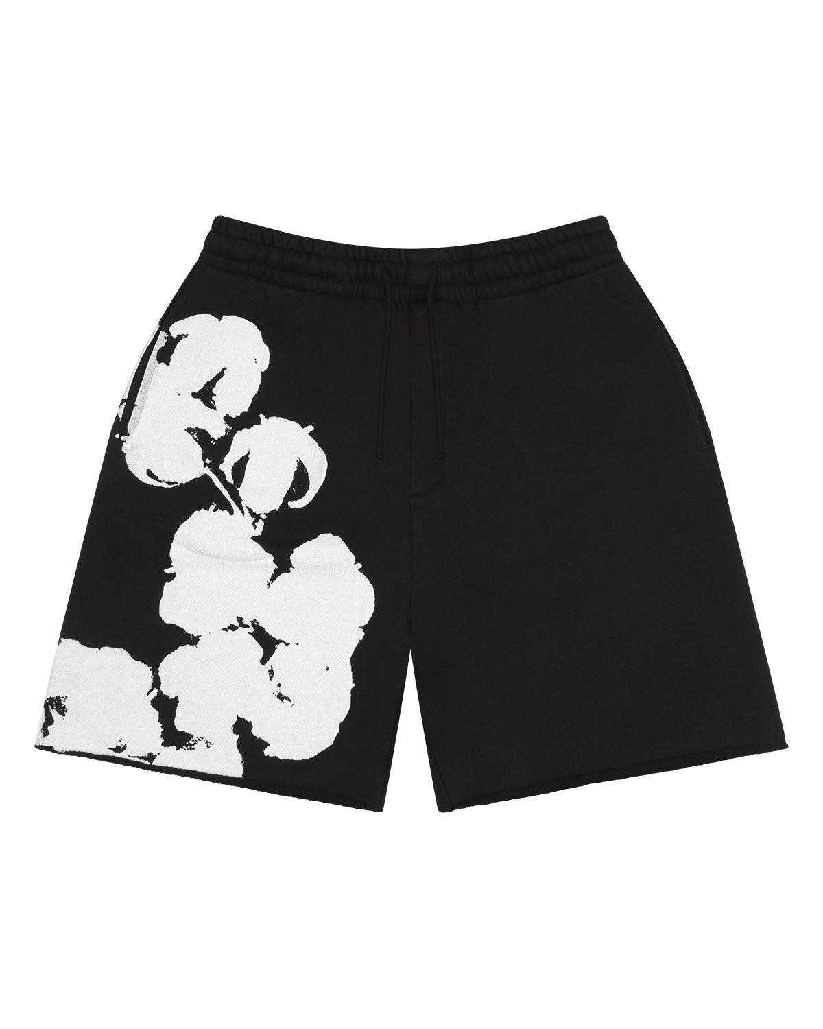 Denim Tears Biggie Cotton Wreath Sweat Shorts Black