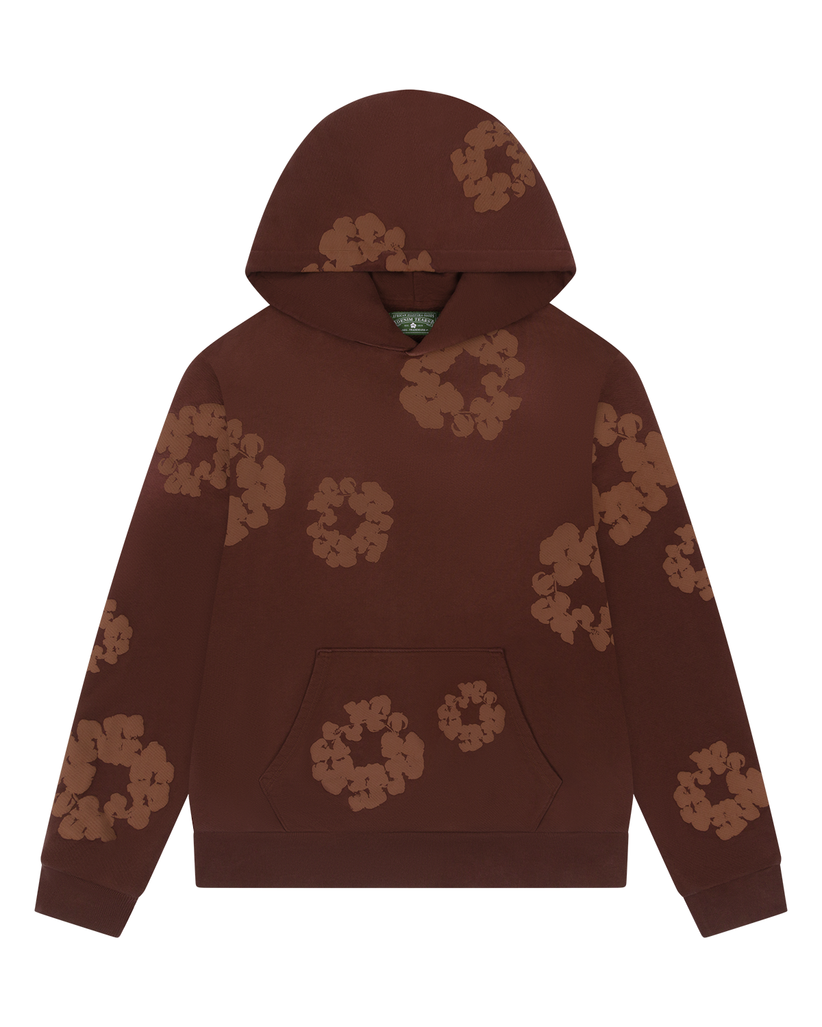 Denim Tears Mono Cotton Wreath Hoodie Brown