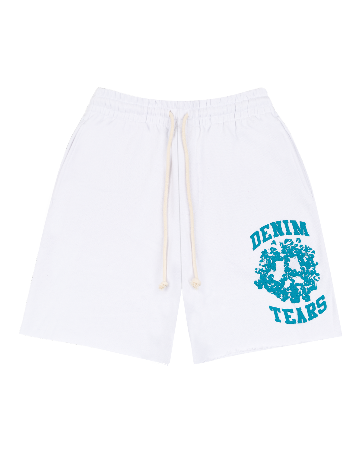 Denim University Sweat Shorts 'White'