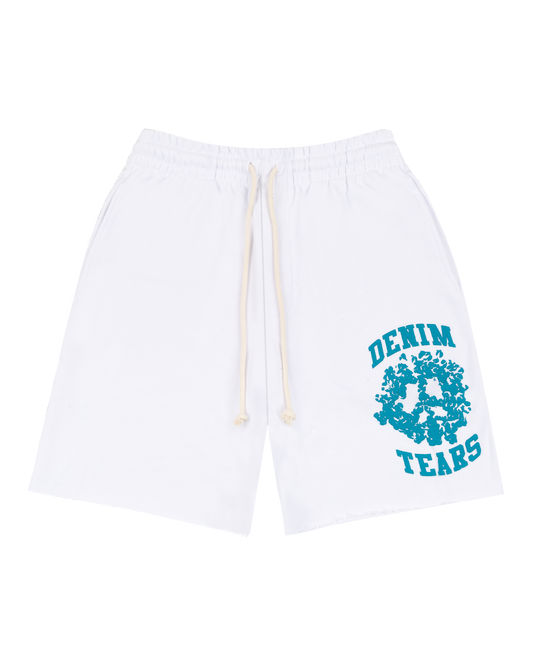 Denim University Sweat Shorts 'White'