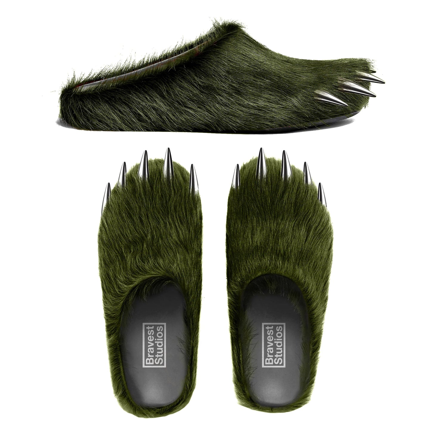 Bravest Studios Bear Claw Slipper Green