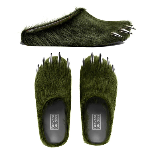 Bravest Studios Bear Claw Slipper Green
