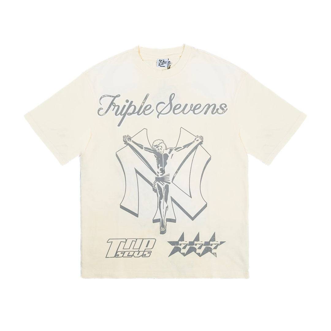 Triple Sevens NY Savior Tee Cream