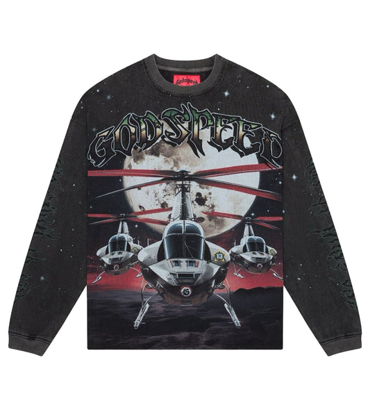 Godspeed Airstrike LS Tee Black Wash