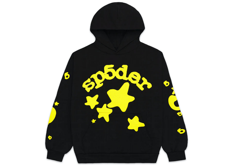SP5DER Hoodie Yellow Black