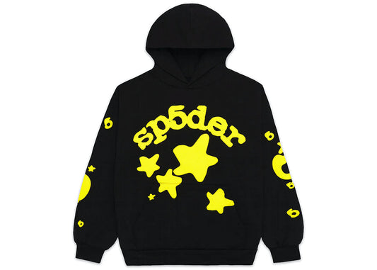 SP5DER Hoodie Yellow Black