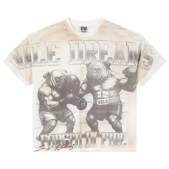 Vale Forged in Fire Pug Tee "Cream"