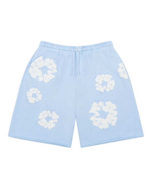 Denim Tears  Cotton Wreath Sweat Shorts Powder Blue
