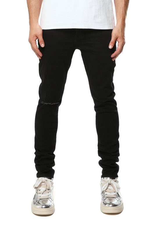 Purple Brand Knee Slit Rinse Slim Jean