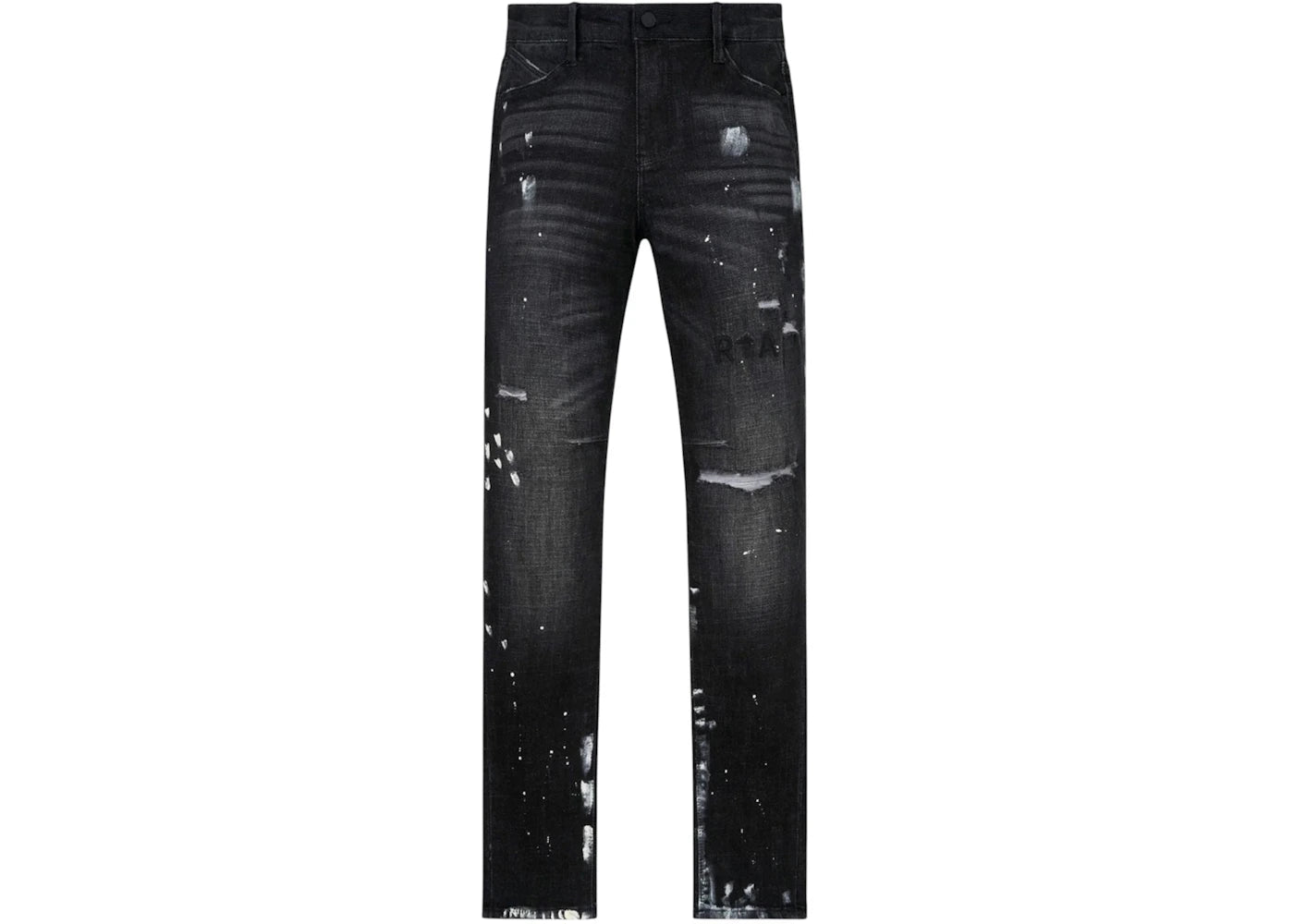 RTA Clayton Distressed Charcoal Paint Jean Black
