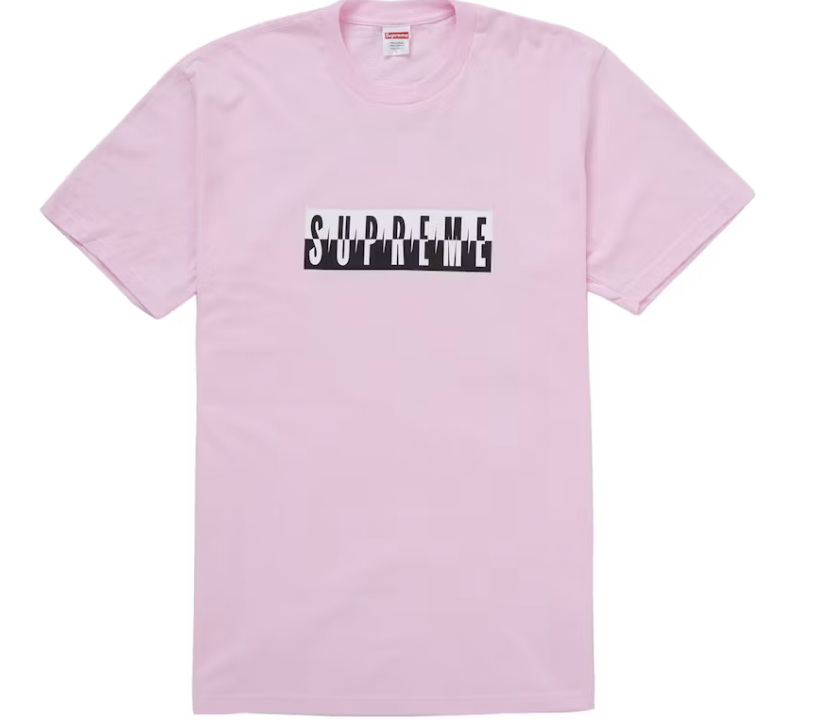Supreme Split Tee (FW25) Light Pink