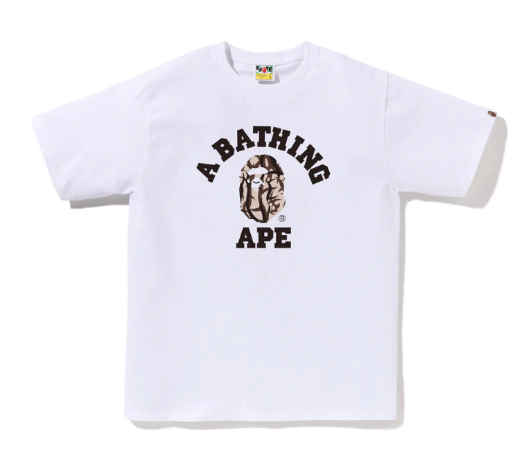 BAPE Trial Camo College T-shirt
