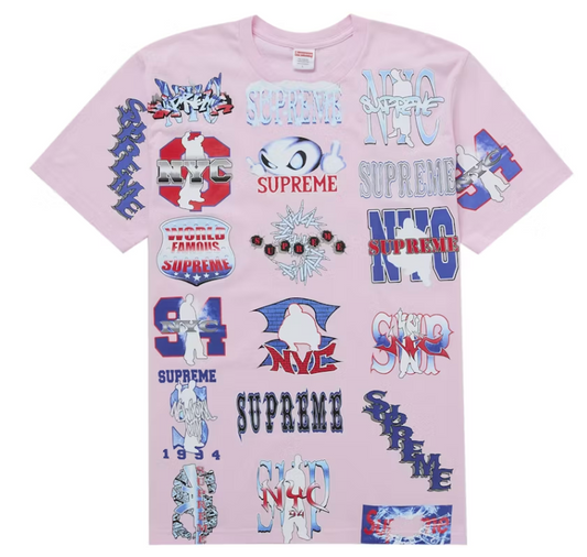 Supreme Flash Tee Light Pink