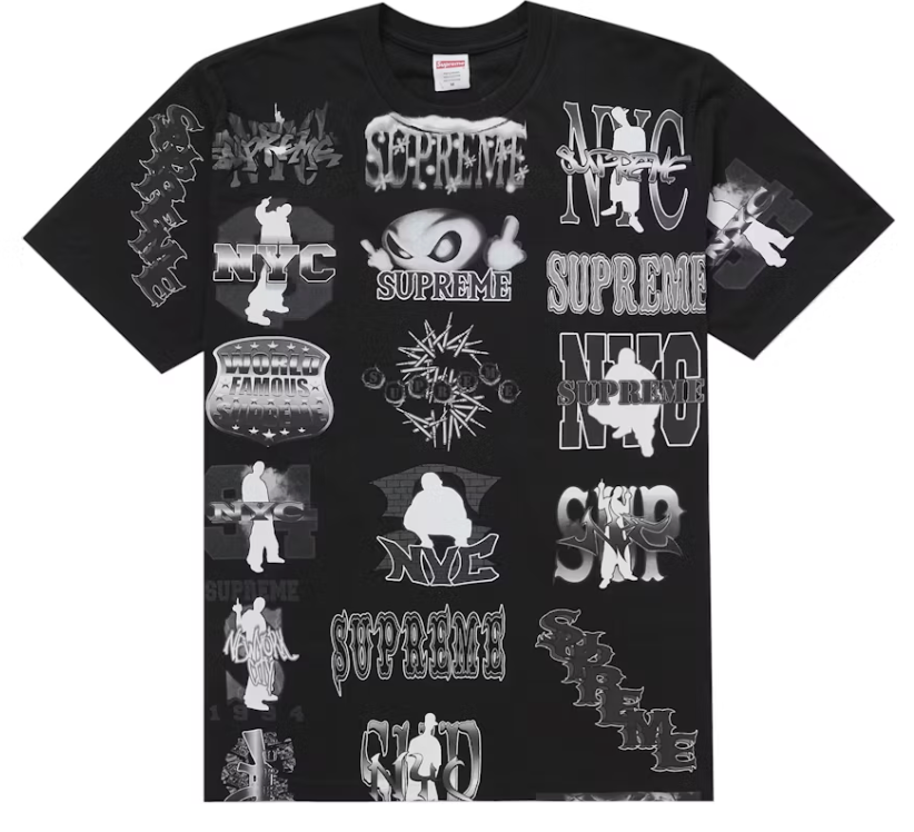 Supreme Flash Tee Black