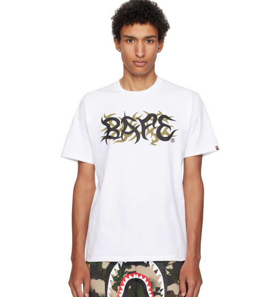 BAPE 'TRIAL LOGO GREEN' Logo T-shirt