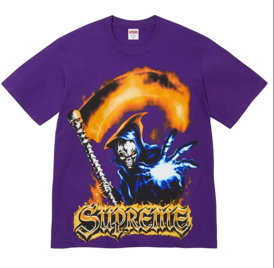 Supreme Grim Reaper Tee Purple