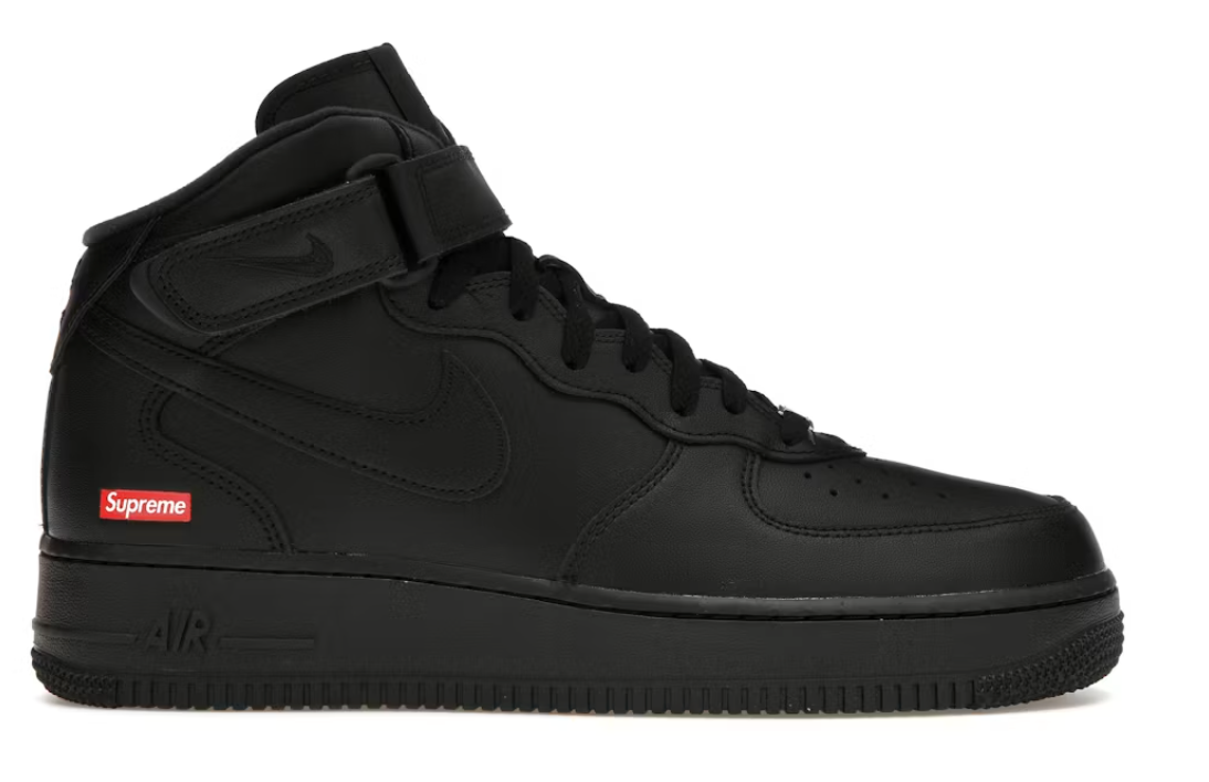 Nike Air Force 1 Mid Supreme Black