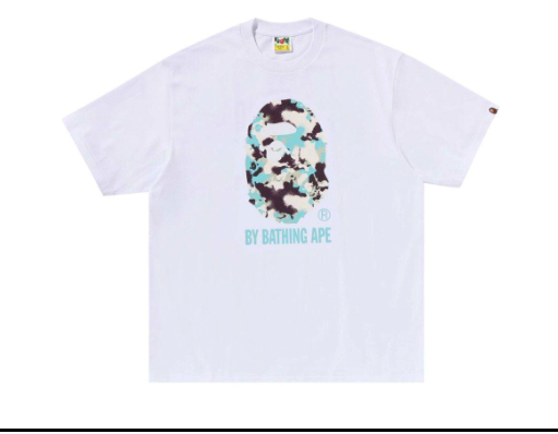 BAPE Map Camo By Bathing Ape Relaxed Fit Tee White