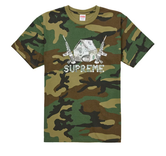 Supreme Origami Tee Woodland Camo